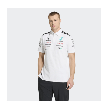 Mercedes AMG Petronas polokošeľa white official Teamline Replica F1 Team 2026