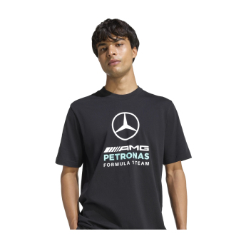 Mercedes AMG Petronas pánske tričko Large Logo black F1 Team 2026