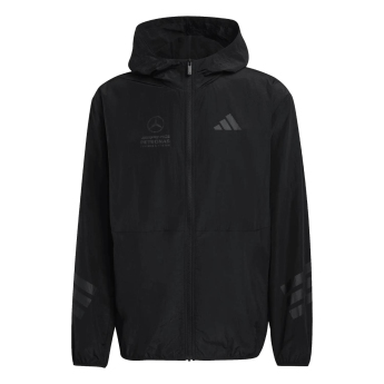 Mercedes AMG Petronas pánska bunda s kapucňou Stealth black F1 Team 2026