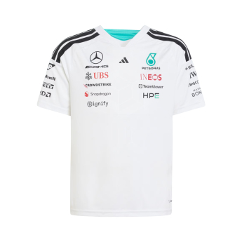 Mercedes AMG Petronas detské tričko white official Teamline Replica F1 Team 2026
