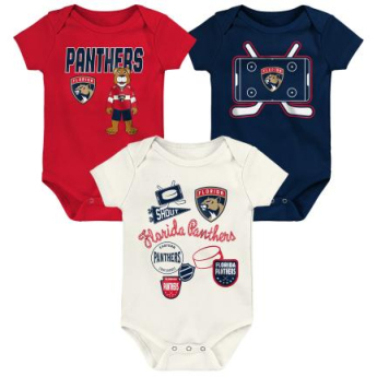 Florida Panthers detské body Littlest Player 3Pk Creeper Se