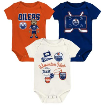 Edmonton Oilers detské body Littlest Player 3Pk Creeper Se