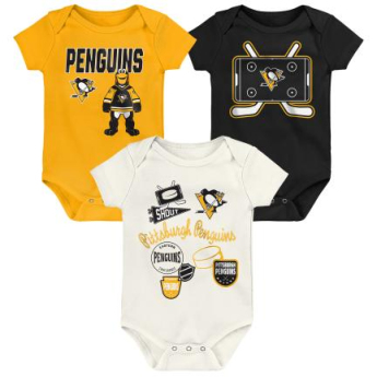 Pittsburgh Penguins detské body Littlest Player 3Pk Creeper Se