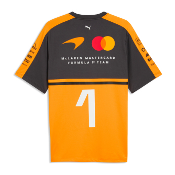 Mclaren Honda pánske tričko Lando Norris #1 official Teamline Replica F1 Team 2026