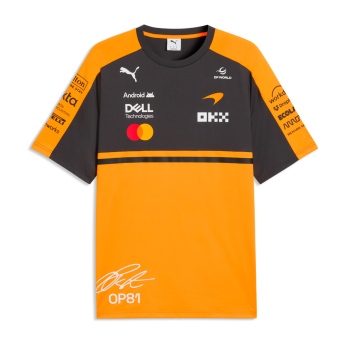 Mclaren Honda pánske tričko Oscar Piastri #81 official Teamline Replica F1 Team 2026