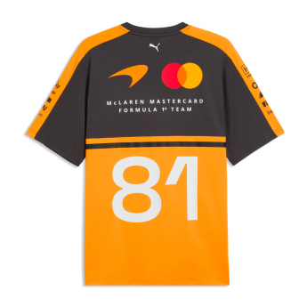 Mclaren Honda pánske tričko Oscar Piastri #81 official Teamline Replica F1 Team 2026
