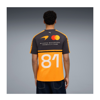 Mclaren Honda pánske tričko Oscar Piastri #81 official Teamline Replica F1 Team 2026