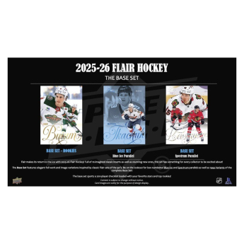 NHL boxy hokejové karty NHL 2025-26 Upper Deck Flair Hockey Hobby Box
