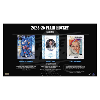NHL boxy hokejové karty NHL 2025-26 Upper Deck Flair Hockey Hobby Box