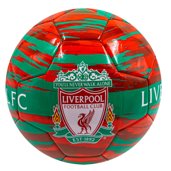 FC Liverpool futbalová lopta Crest turquoise