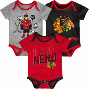 Chicago Blackhawks detské body 3 pcs Triple Clappers Creeper