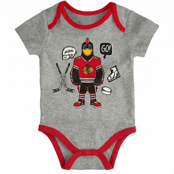 Chicago Blackhawks detské body 3 pcs Triple Clappers Creeper