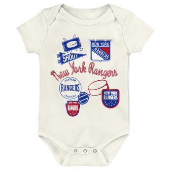 New York Rangers detské body Littlest Player 3Pk Creeper Se
