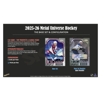 NHL boxy hokejové karty NHL 2025-26 Upper Deck Skybox Metal Universe Blaster Box