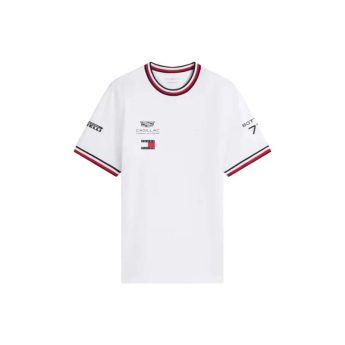 Cadillac F1 pánske tričko Valtteri Bottas #77 official Teamline Replica white F1 Team 2026