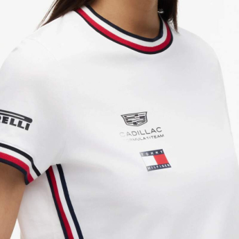 Cadillac F1 dámske tričko official Teamline Replica white F1 Team 2026