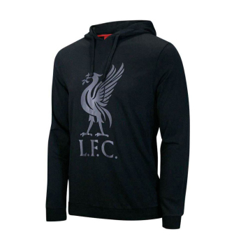 FC Liverpool pánska mikina s kapucňou Liverbird black