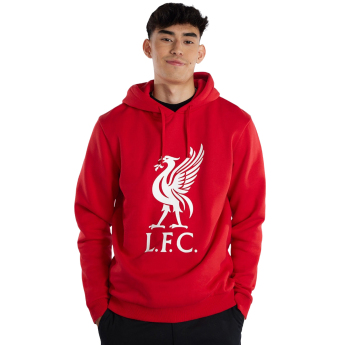 FC Liverpool pánska mikina s kapucňou Liverbird red
