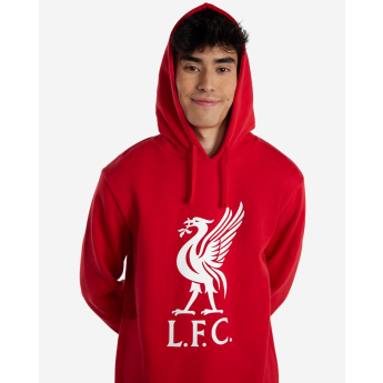 FC Liverpool pánska mikina s kapucňou Liverbird red