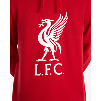 FC Liverpool pánska mikina s kapucňou Liverbird red