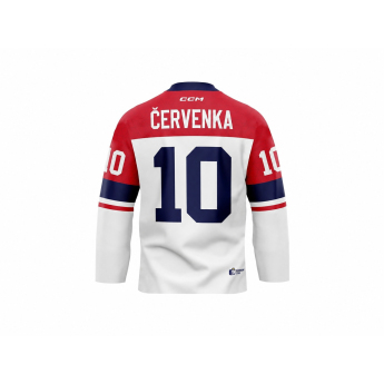 Hokejové reprezentácie hokejový dres Roman Červenka #10 CCM Fandres replica 2026 white