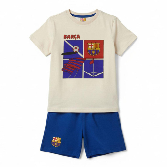 FC Barcelona detské pyžamo Short beige