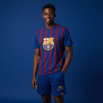 FC Barcelona pánske pyžamo Short stripe