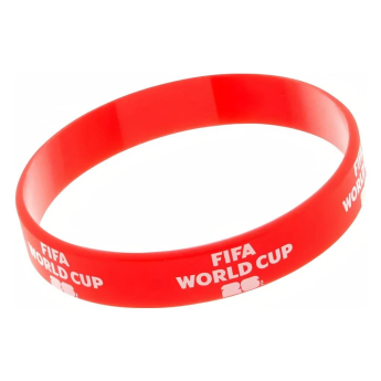 MS 2026 (World Cup) gumový náramok red