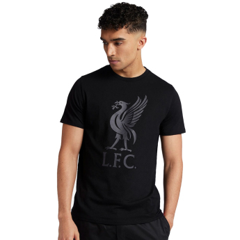 FC Liverpool pánske tričko Liverbird black