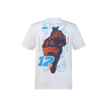 Red Bull KTM pánske tričko Maverick Vinales #12 white graphic