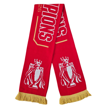 FC Arsenal zimný šál Gold Premier League Champions 25/26
