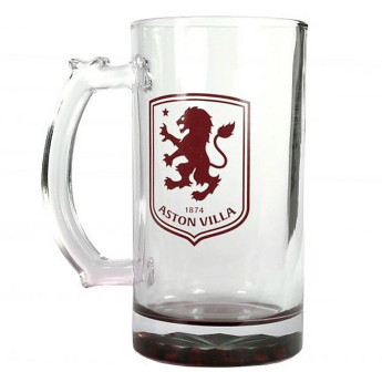 Aston Villa poháre Stein Glass Tankard