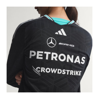 Mercedes AMG Petronas pánske tričko s dlhým rukávom black official Teamline Replica F1 Team 2026