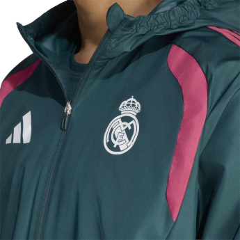 Real Madrid pánska bunda s kapucňou Tiro Allweather aurora