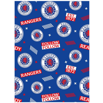 FC Rangers baliaci papier Text Gift Wrap