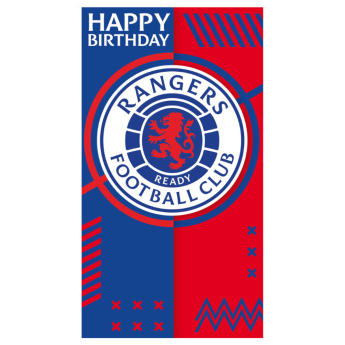 FC Rangers narodeninové želanie Crest Birthday Card