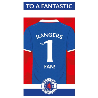 FC Rangers narodeninové želanie Personalised Birthday Card