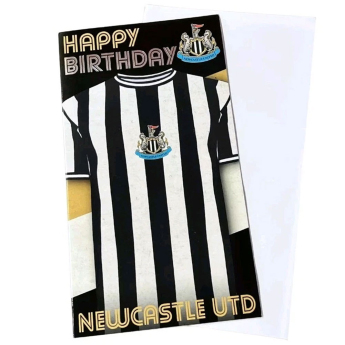 Newcastle United narodeninové želanie Retro Shirt Birthday Card