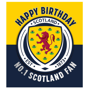 Futbalová reprezentácia narodeninové želanie Scottish Birthday Card