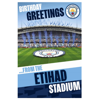 Manchester City narodeninové želanie Pop-Up Birthday Card