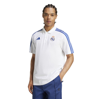 Real Madrid polokošeľa DNA white blue