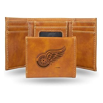 Detroit Red Wings kožená peňaženka NHL Laser Engraved Trifold