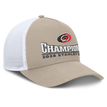 Carolina Hurricanes čiapka baseballová šiltovka NHL 2026 Stanley Cup Champions A-Frame Trucker Adjustable