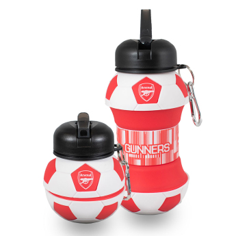 FC Arsenal fľaša na pitie Collapsible Football Drinks Bottle