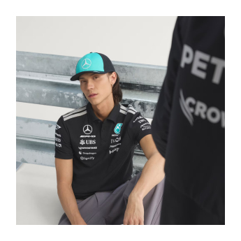 Mercedes AMG Petronas polokošeľa black official Teamline Replica F1 Team 2026