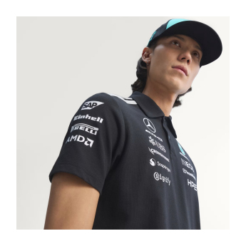 Mercedes AMG Petronas polokošeľa black official Teamline Replica F1 Team 2026
