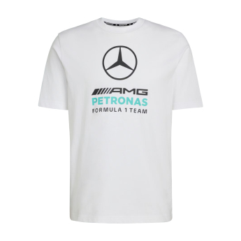 Mercedes AMG Petronas pánske tričko Large Logo white F1 Team 2026