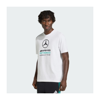 Mercedes AMG Petronas pánske tričko Large Logo white F1 Team 2026