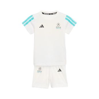 Mercedes AMG Petronas detský set DNA Shortsleeve white F1 Team 2026