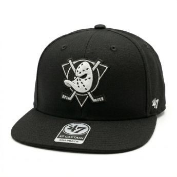 Anaheim Ducks čiapka baseballová šiltovka NHL No Shot ’47 CAPTAIN Black/White